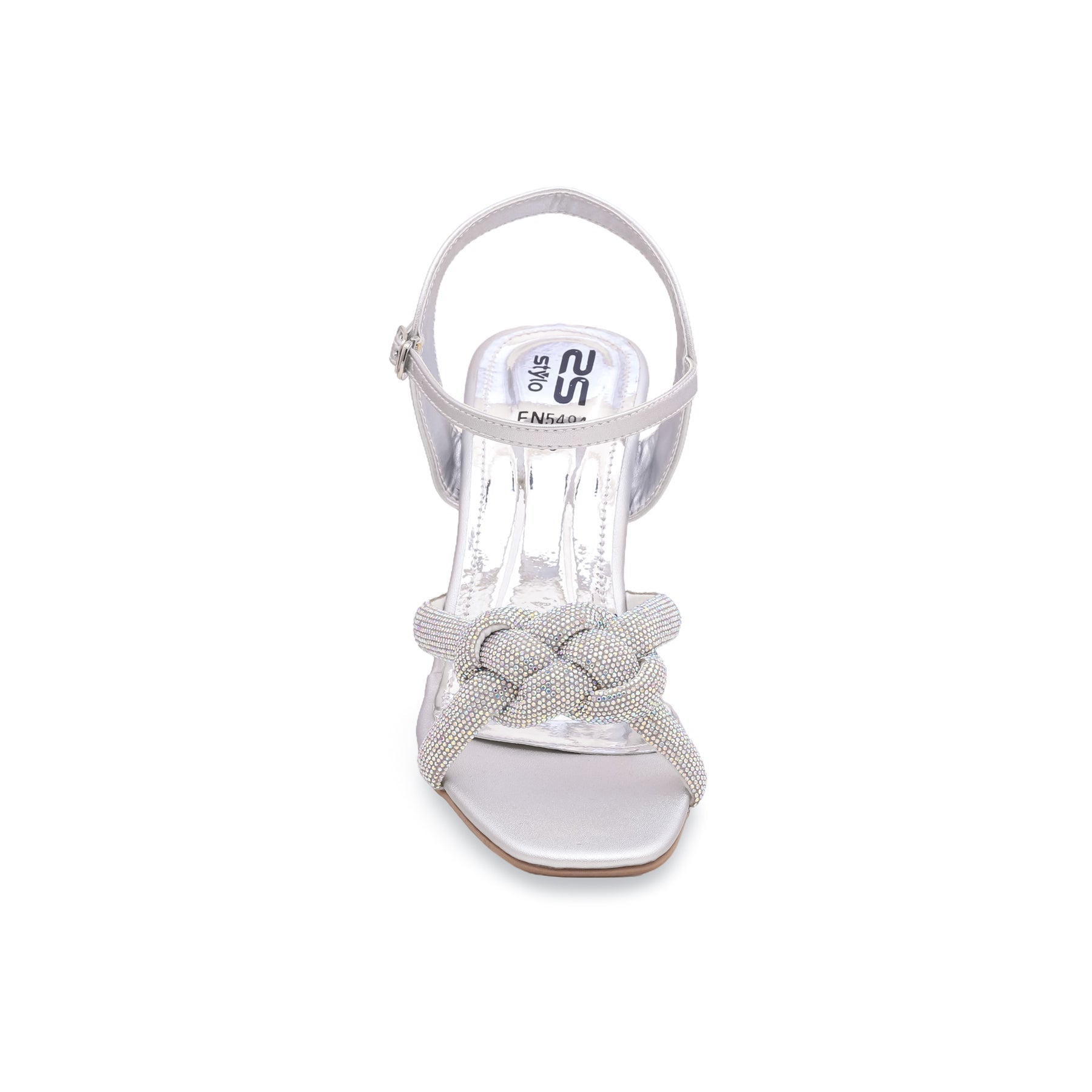 Silver Fancy Bridal Sandal FN5494