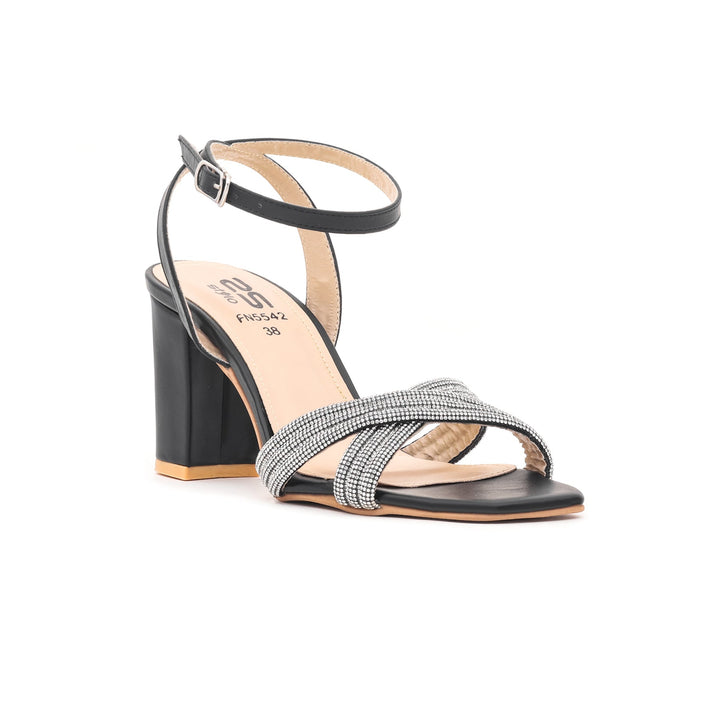 Black Fancy Sandal FN5542