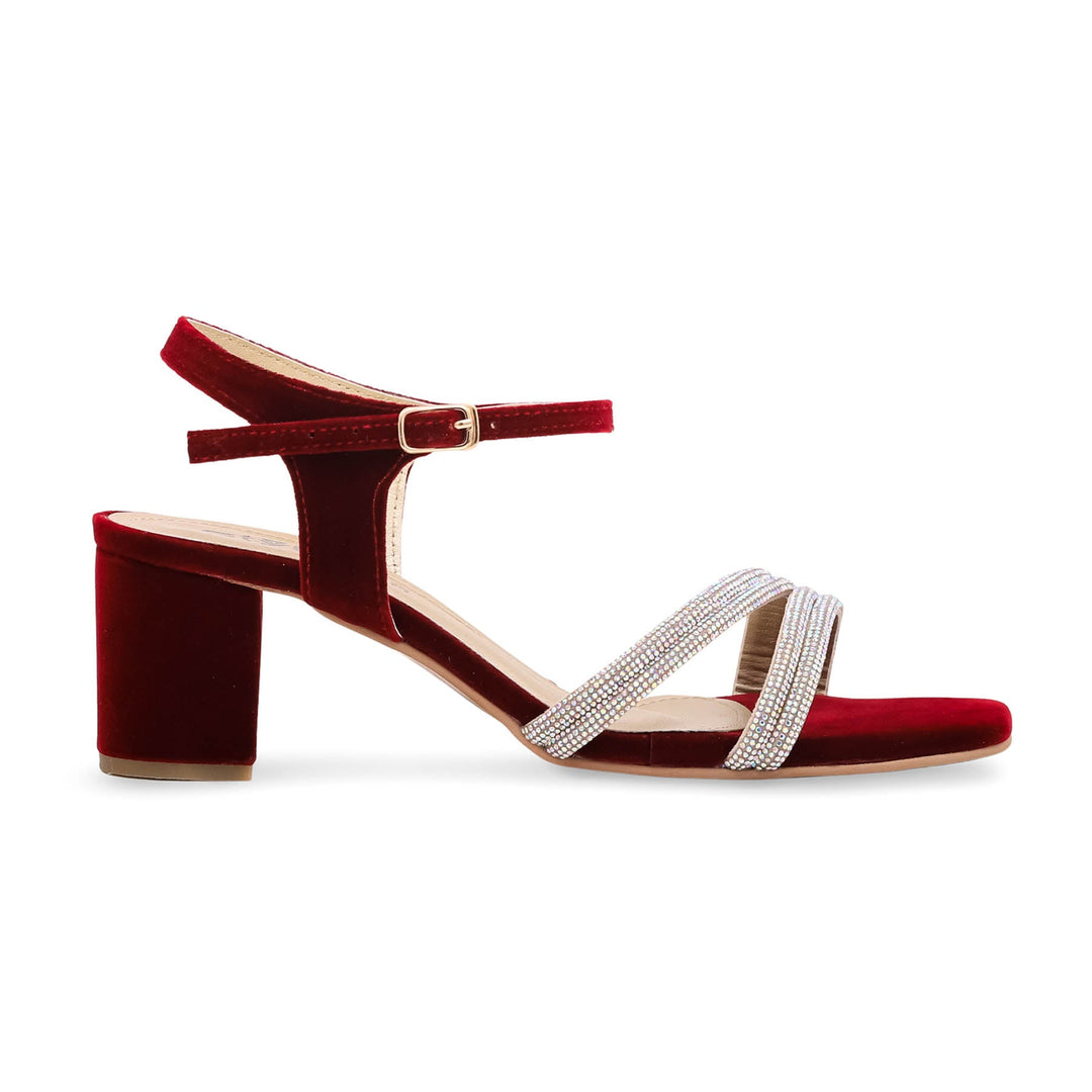 Maroon Fancy Sandal FN5587