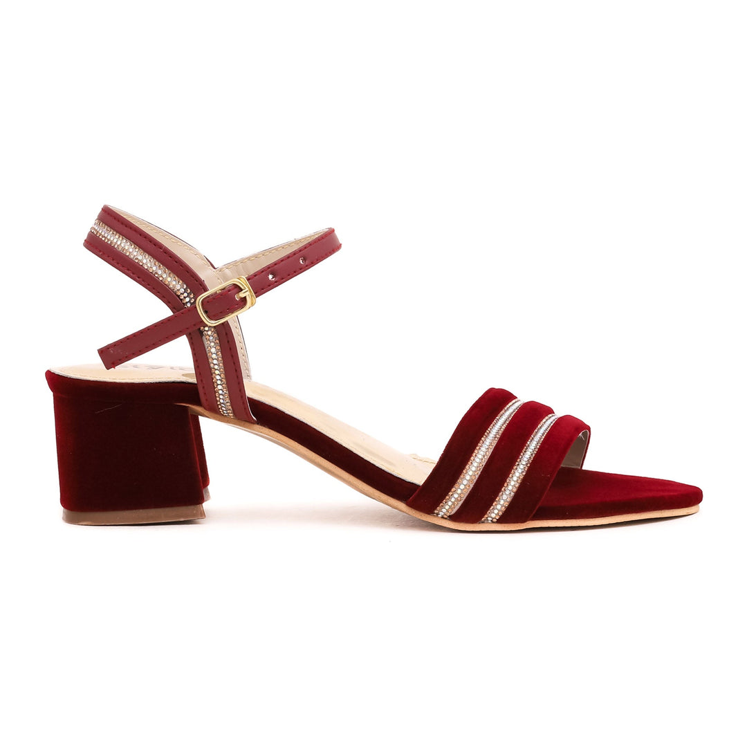 Maroon Fancy Sandal FN5619