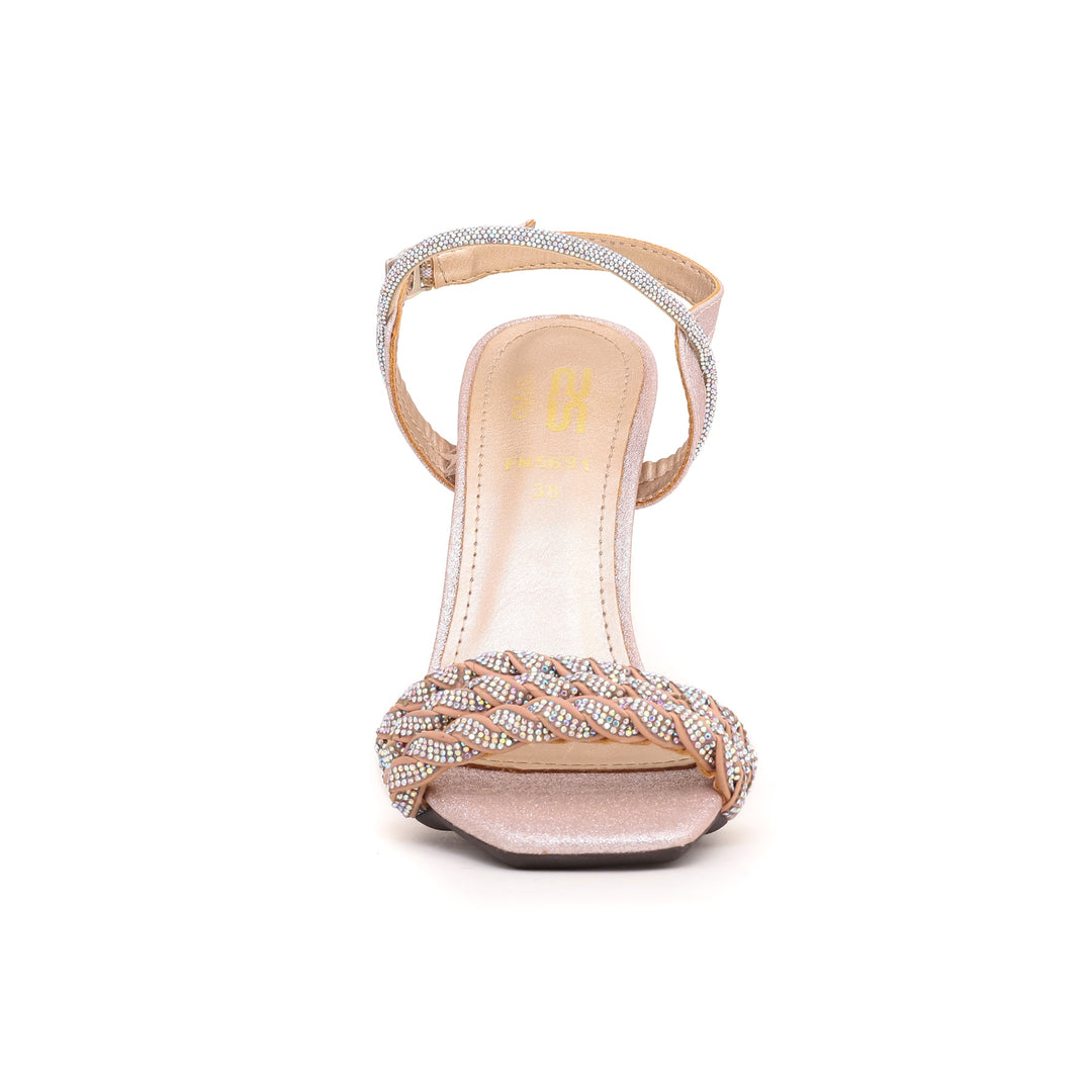 Peach Fancy Bridal Sandal FN5691