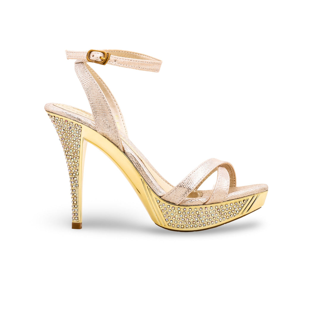 Golden Fancy Bridal Sandal FN5749 - Main Image
