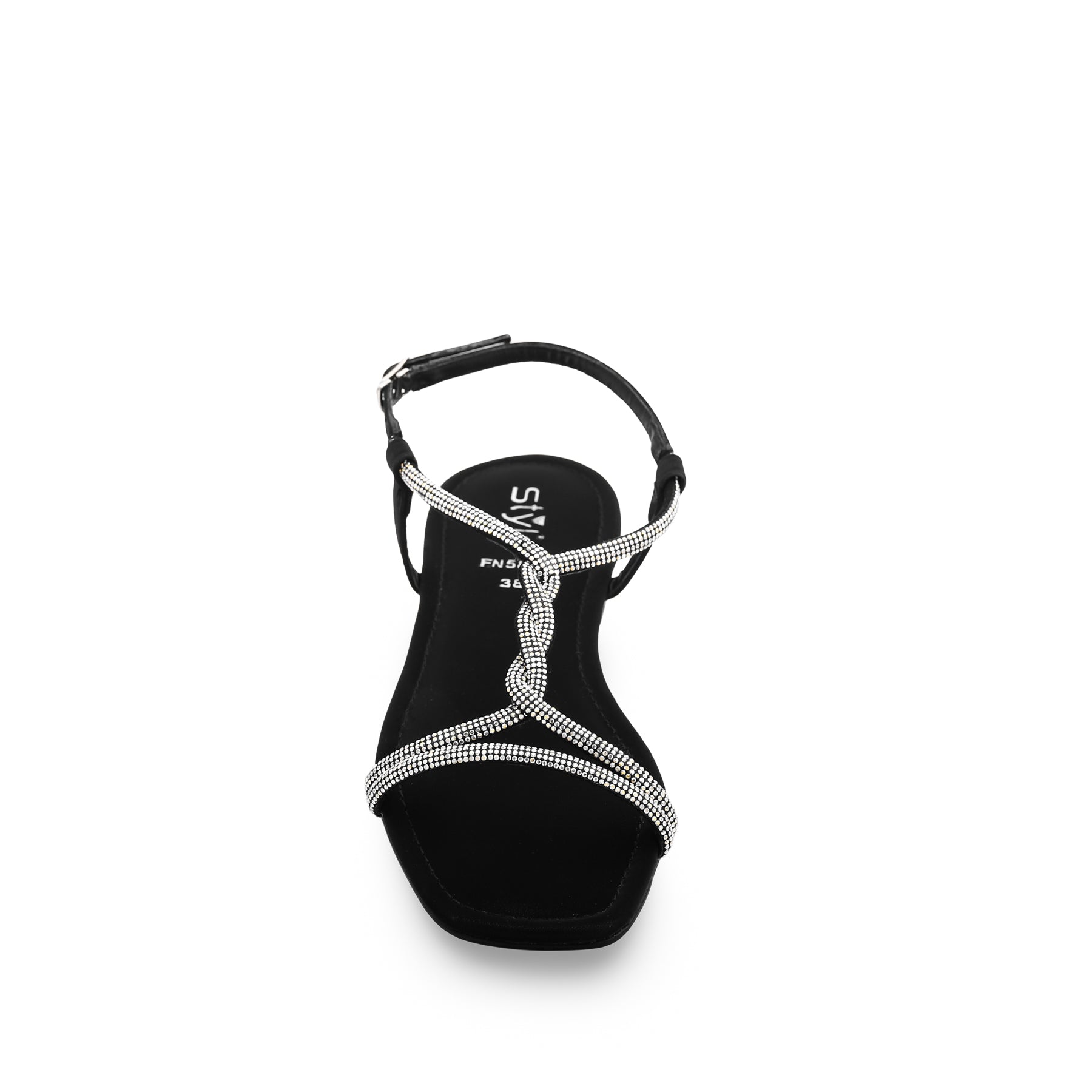 Black Fancy Sandal FN5834