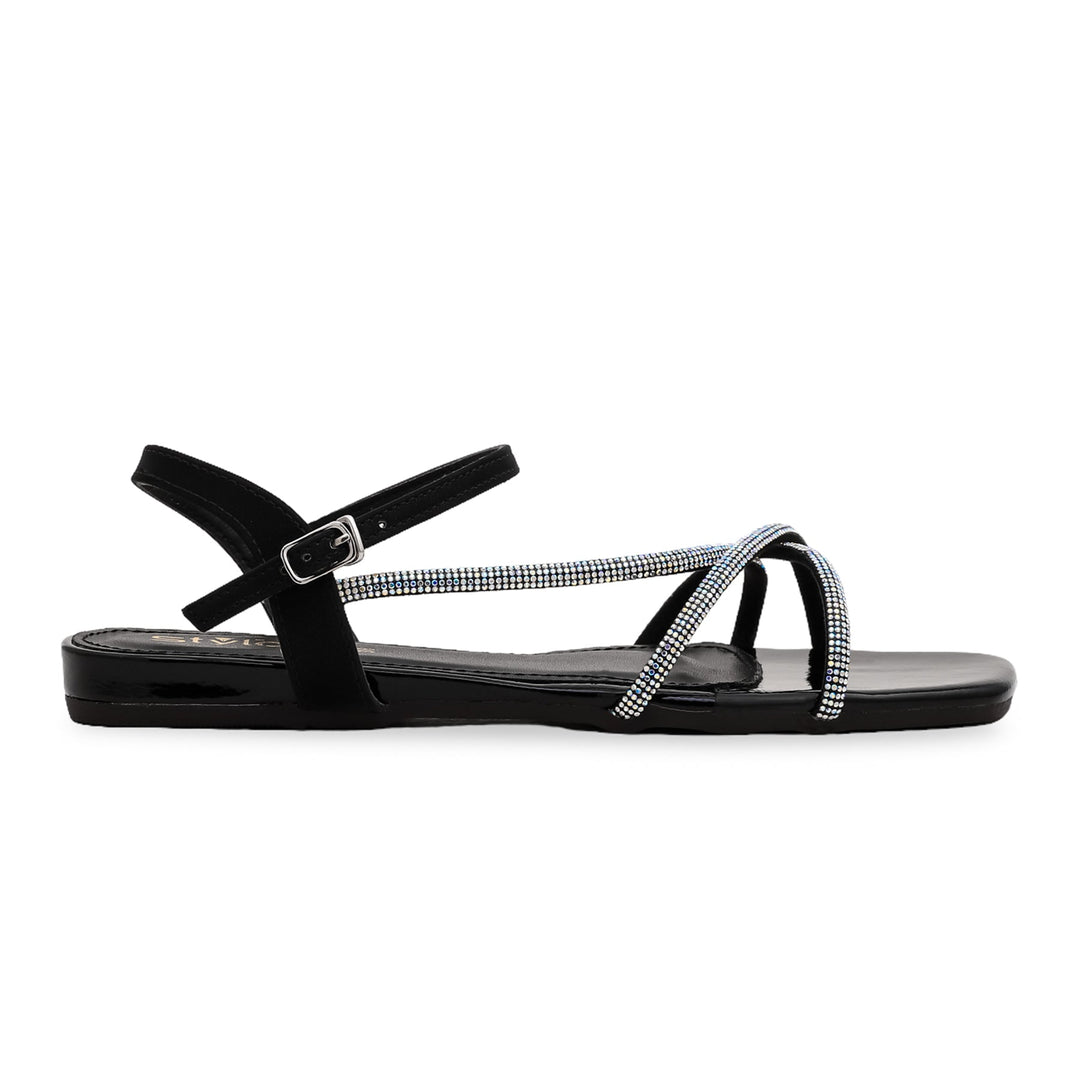 Black Fancy Sandal FN5836