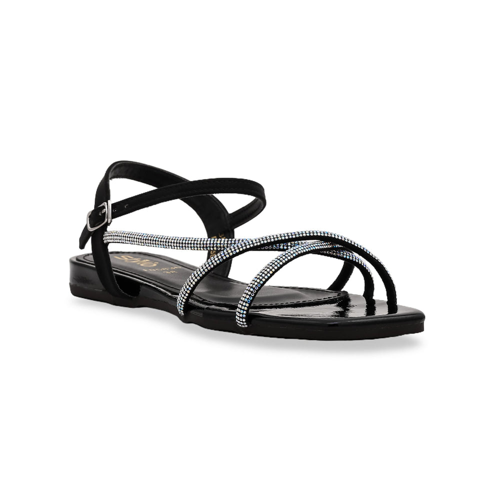 Black Fancy Sandal FN5836