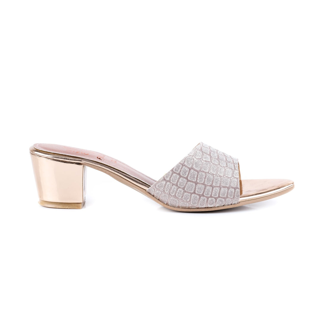 Peach Color Fancy Slippers FN7377