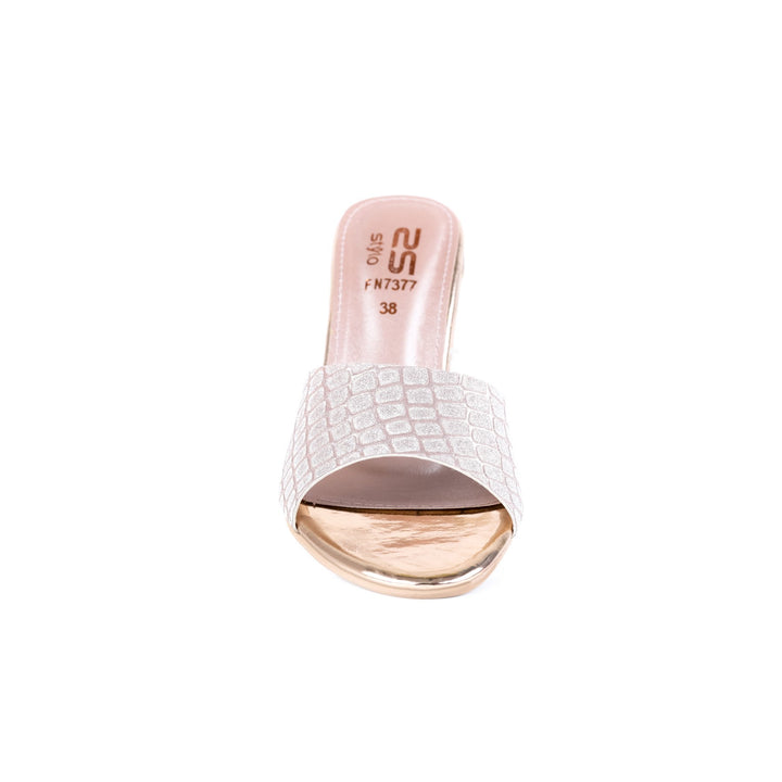 Peach Color Fancy Slippers FN7377