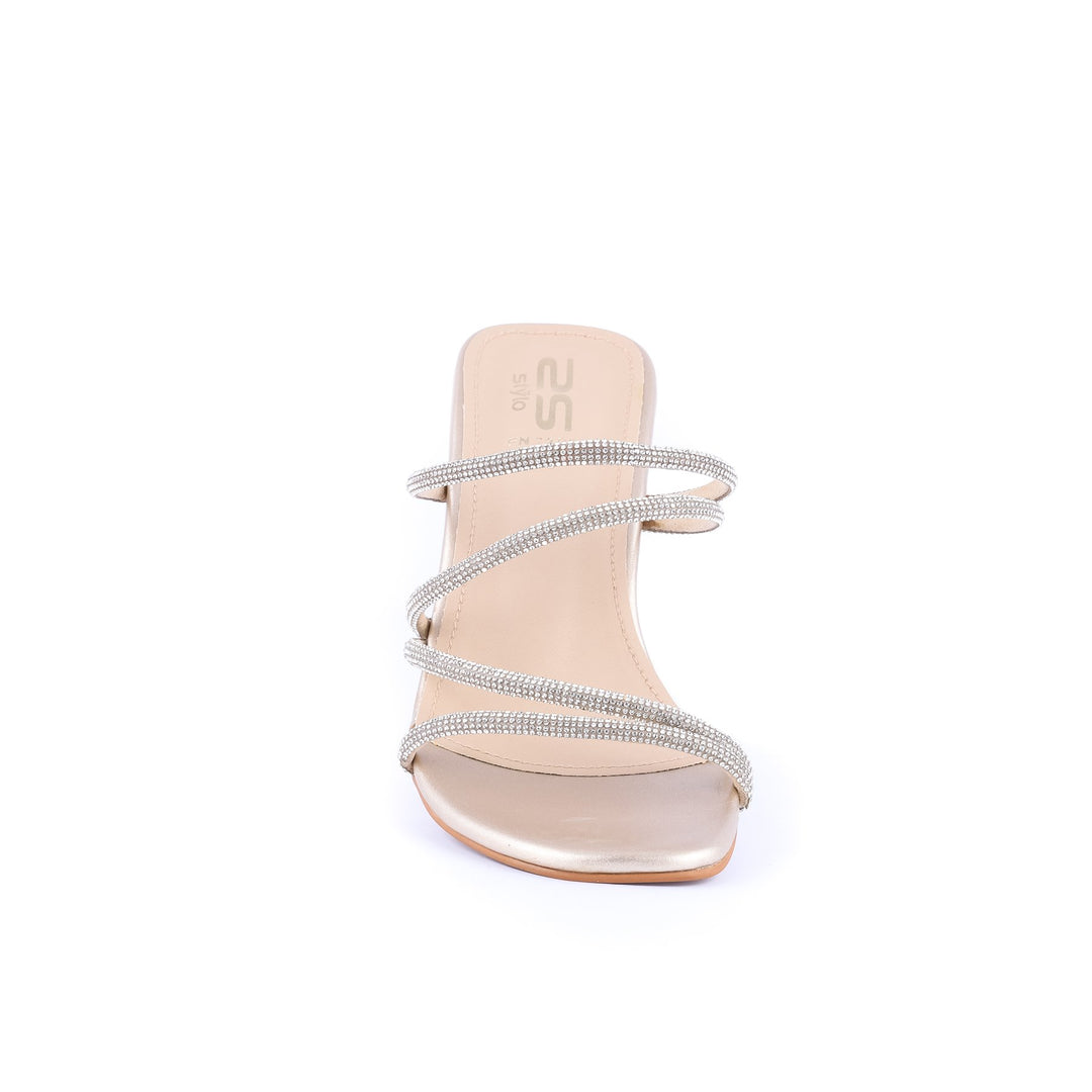 Golden Color Fancy Slippers FN7395