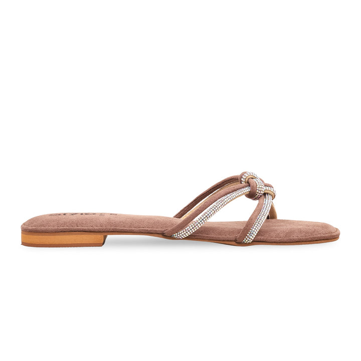 Brown Fancy Chappals FN7708