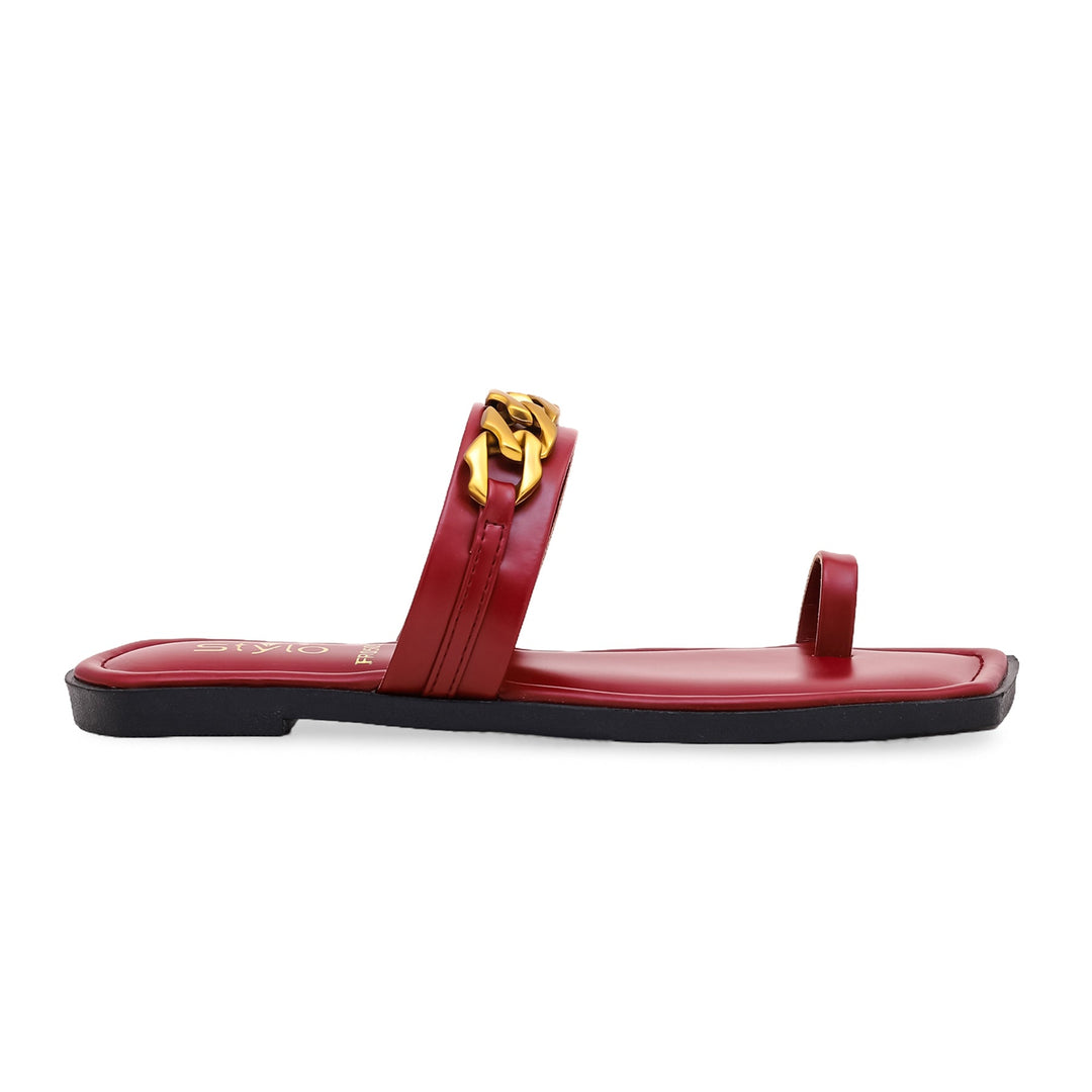 Maroon Formal Chappal FR0503