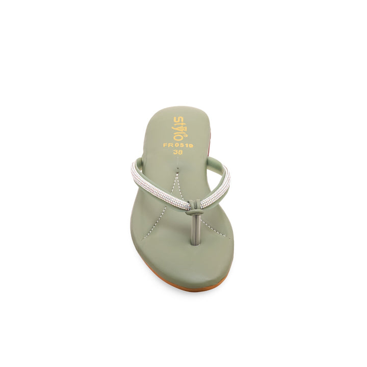 Olive Formal Chappals FR0519