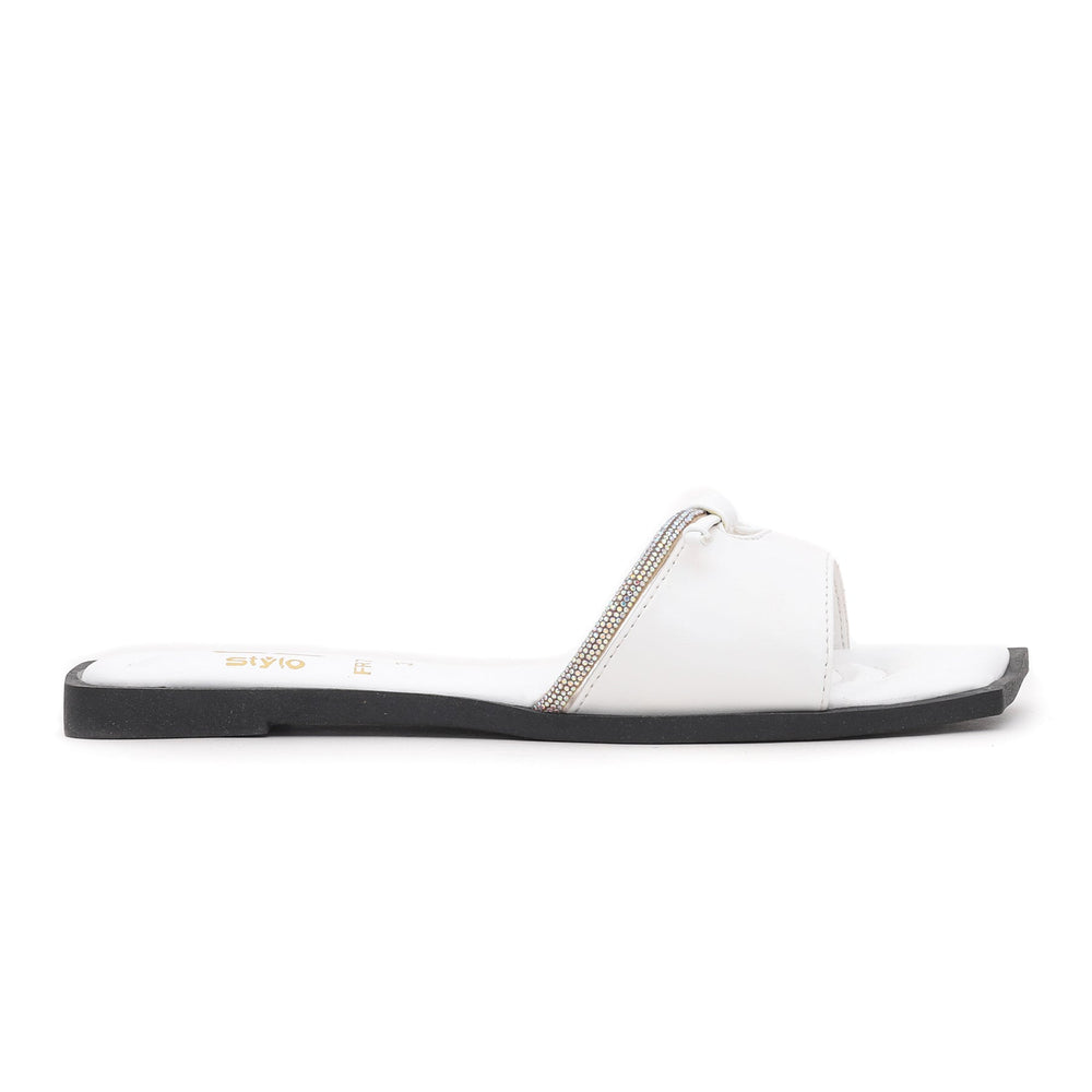 White Formal Slipper FR7915