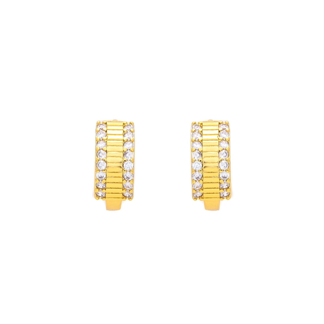 Golden Color Earrings J0464015.