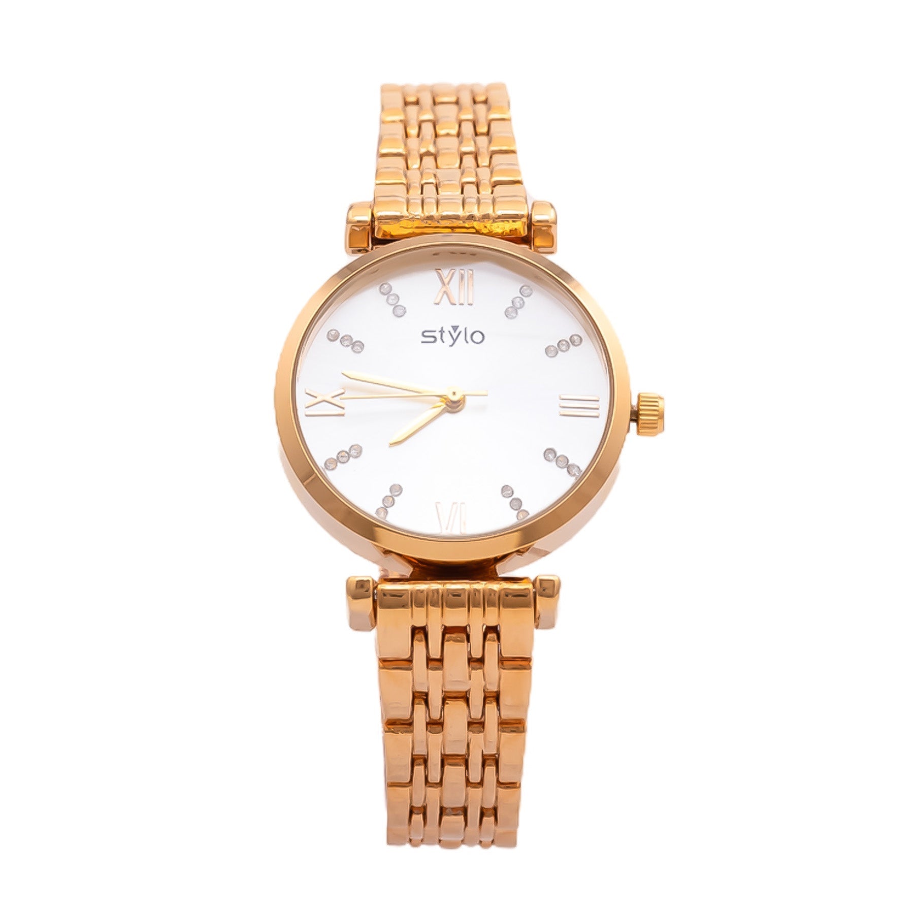 Buy Women's Stylo Women's Gold Analog Stainless Steel Strap Watch  -S20507-GBGS Online | Centrepoint UAE