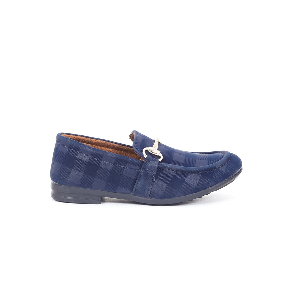 Boys Navy Formal Moccasin KD0284