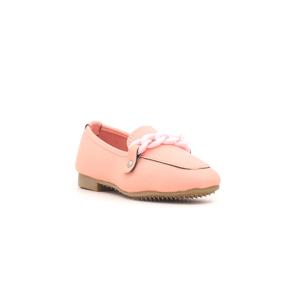 Girls Pink Formal Moccasin KD0292