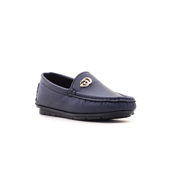 Boys Blue Formal Moccasin KD0293