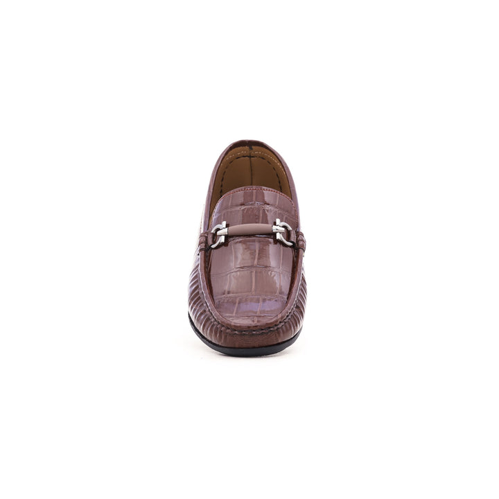 Boys Coffee Formal Moccasin KD0334