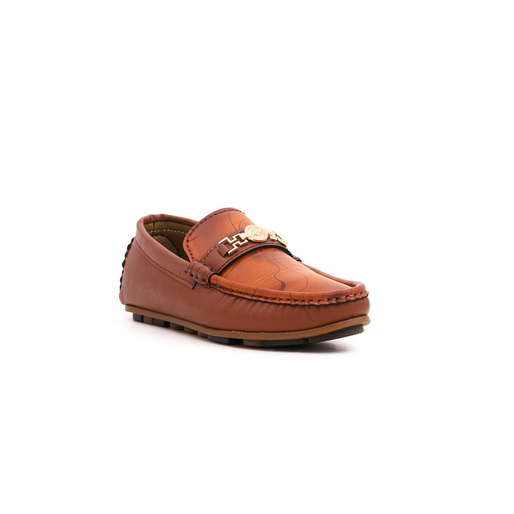 Boys Brown Formal Moccasin KD0369