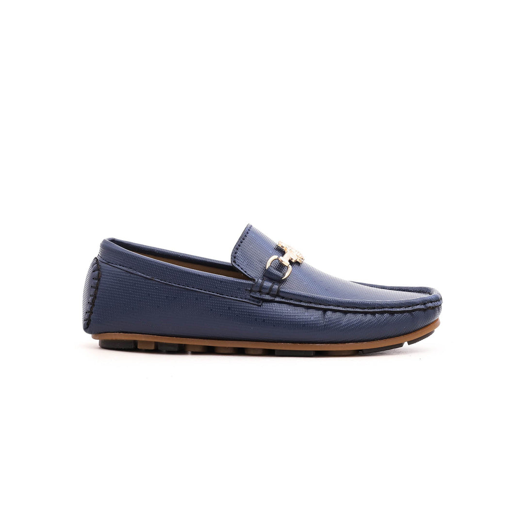 Boys Navy Formal Moccasin KD0373