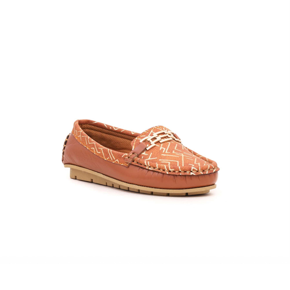 Girls Brown Casual Moccasin KD0392