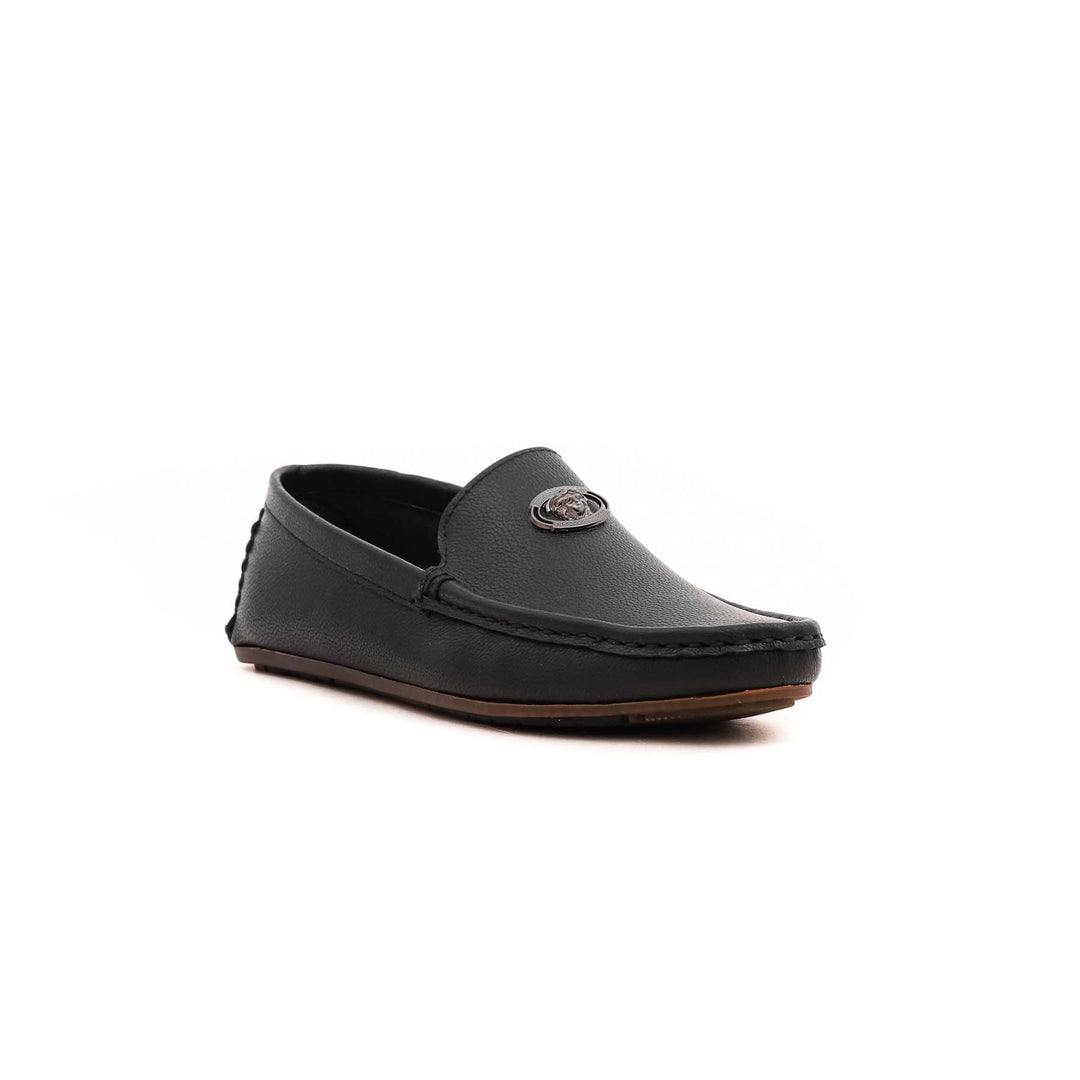 Boys Black Formal Moccasin KD0439