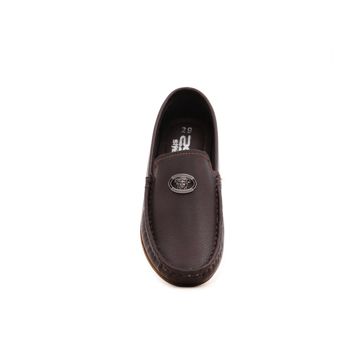 Boys Coffee Formal Moccasin KD0439