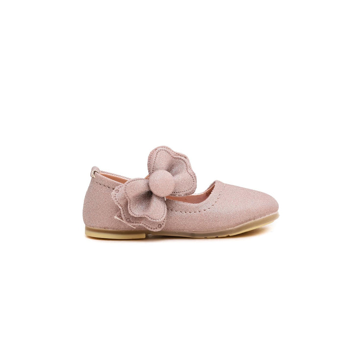 Girls Peach Fancy Pumps KD0494