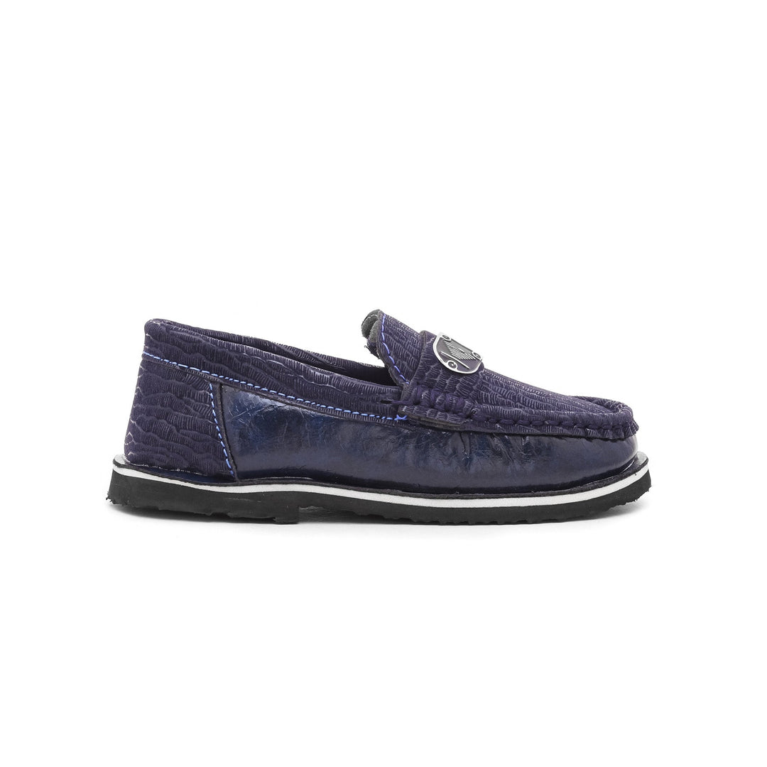 Boys Navy Casual Moccasins KD0521