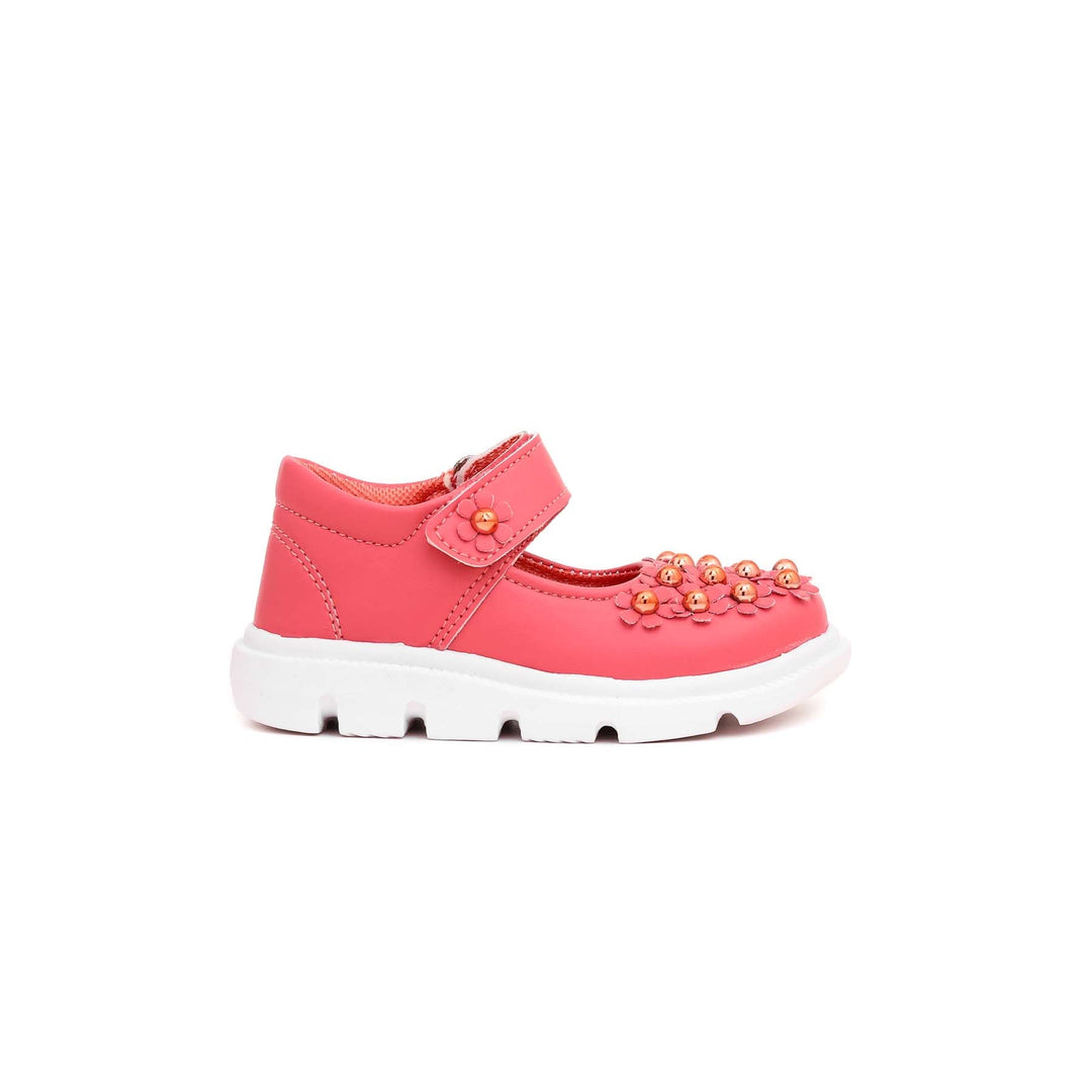 Girls Pink Casual Pumps KD0545