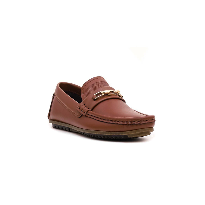 Boys Brown Formal Moccasin KD0582