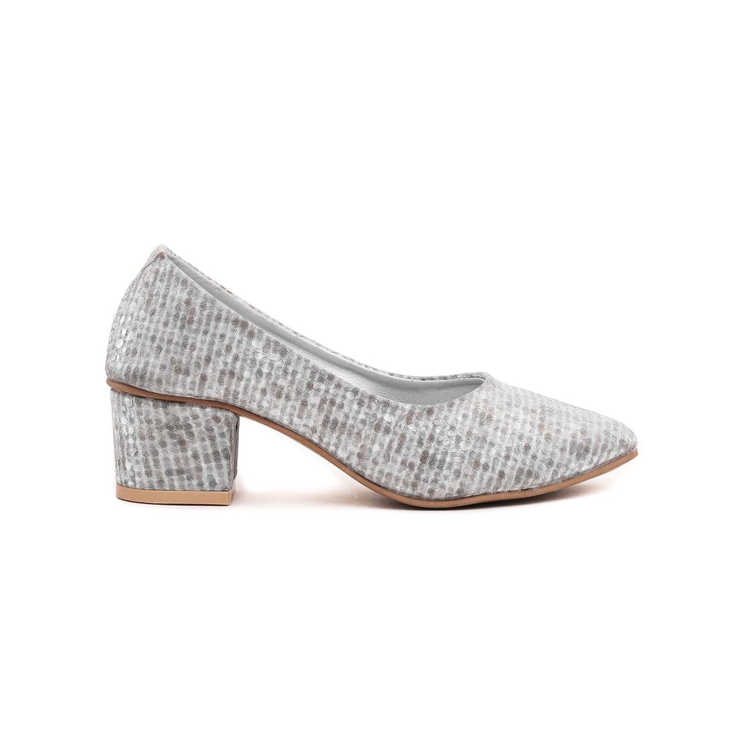 Girls Silver Fancy Pumps KD0610