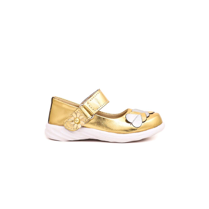 Girls Golden Casual Pumps KD0630