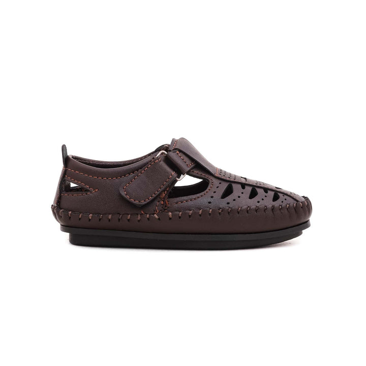 Boys Coffee Formal Moccasin KD0643