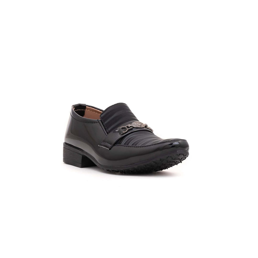 Boys Black Formal Shoes KD0706