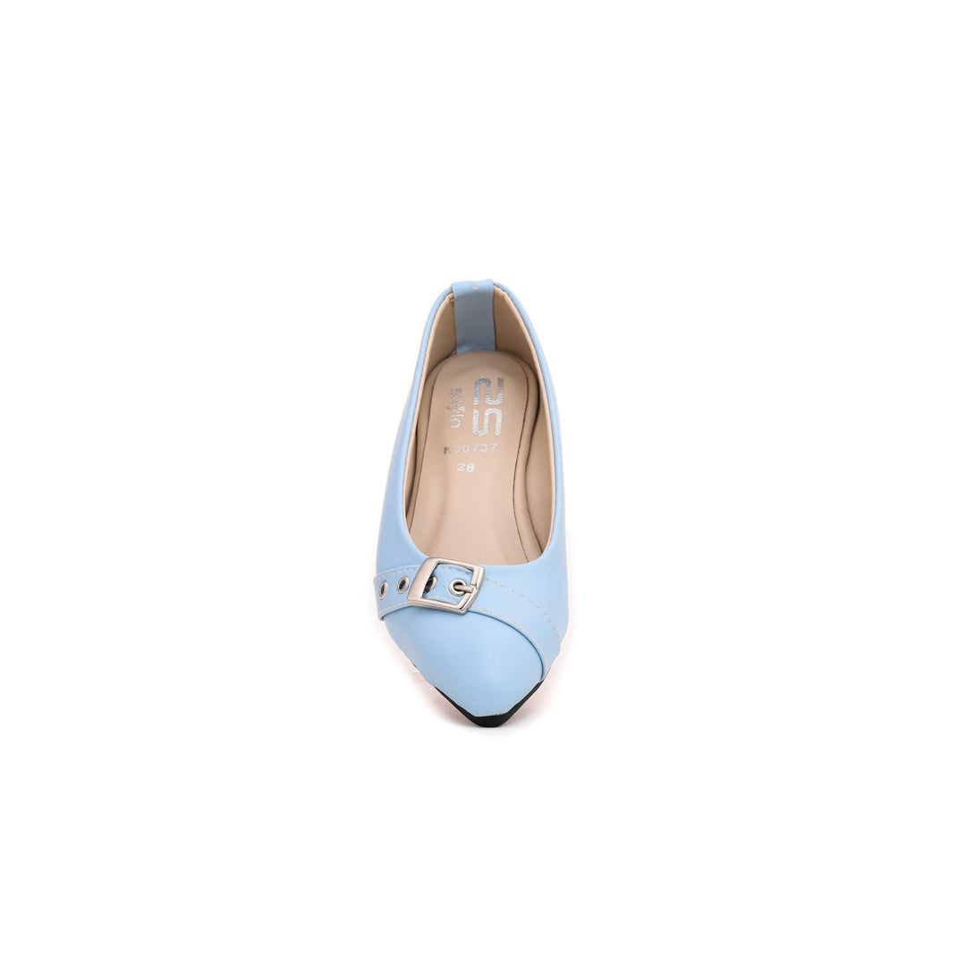 Girls Sky Blue Casual Pumps KD0737