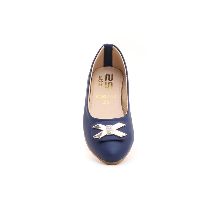 Girls Navy Formal Pumps KD0742