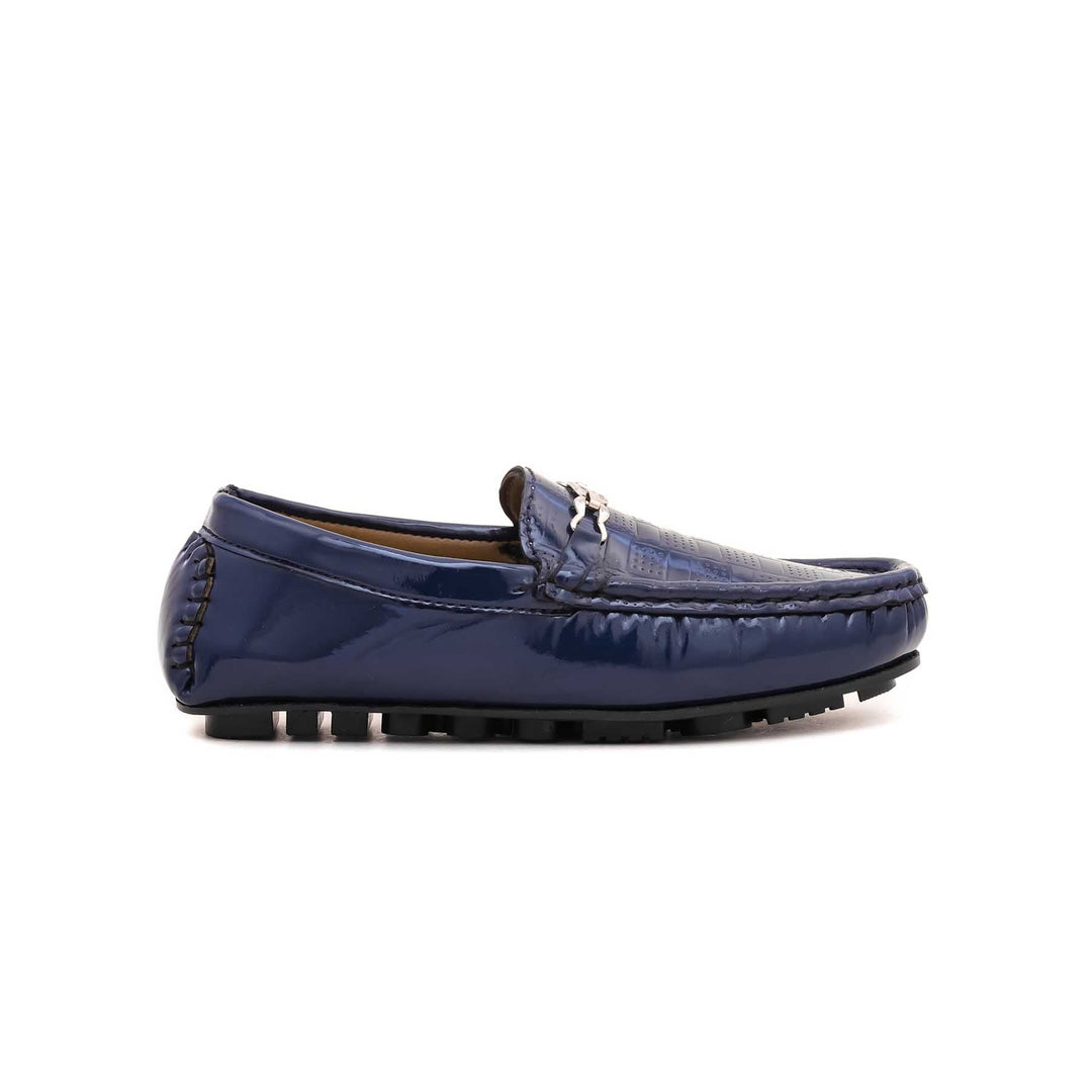 Boys Navy Formal Moccasin KD0760