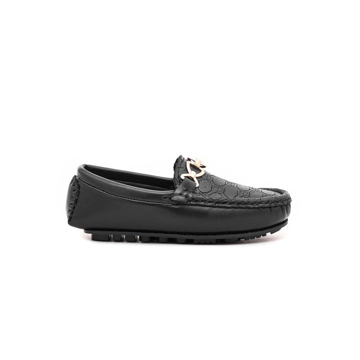 Boys Black Formal Moccasin KD0763