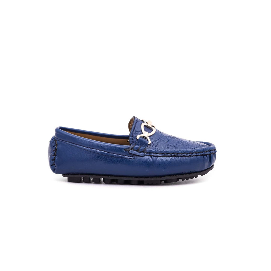 Boys Navy Formal Moccasin KD0763