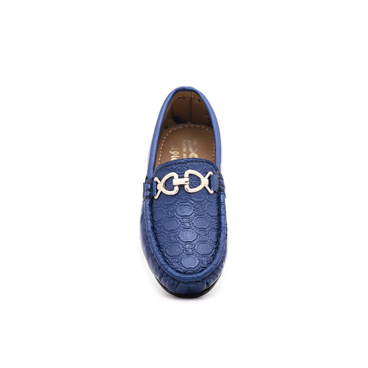 Boys Navy Formal Moccasin KD0763