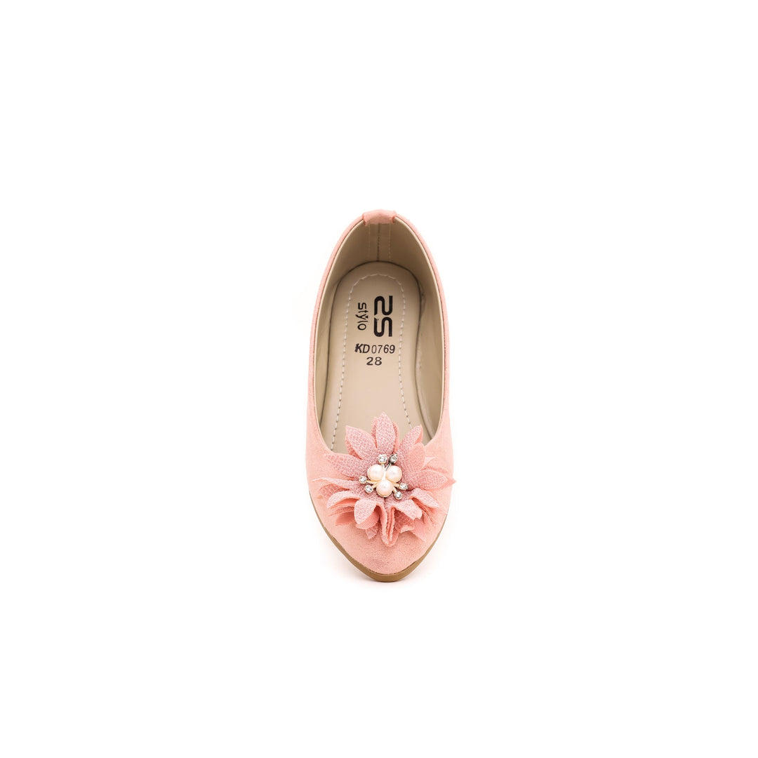 Girls Pink Casual Pumps KD0769