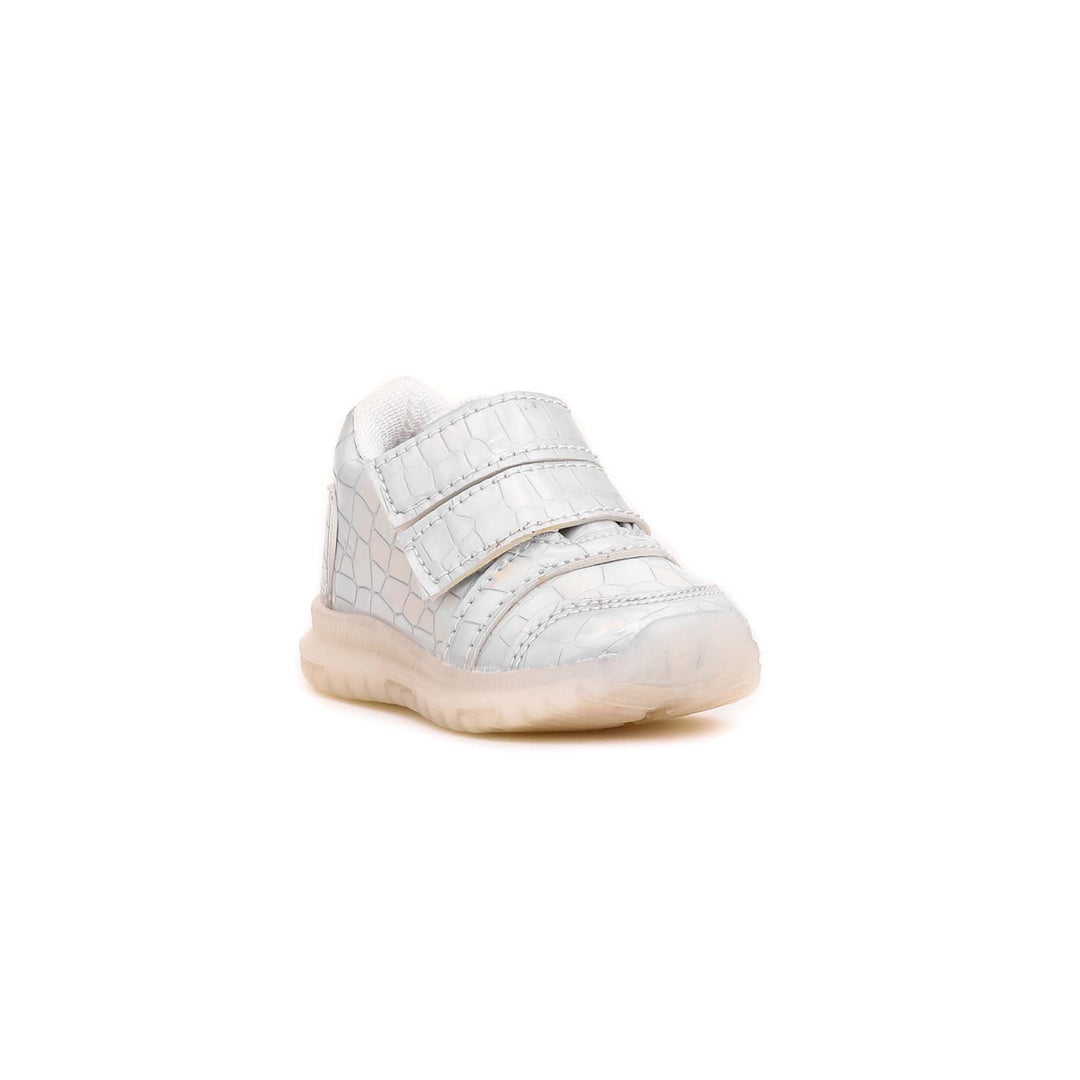 Babies Silver Casual Booties KD1438