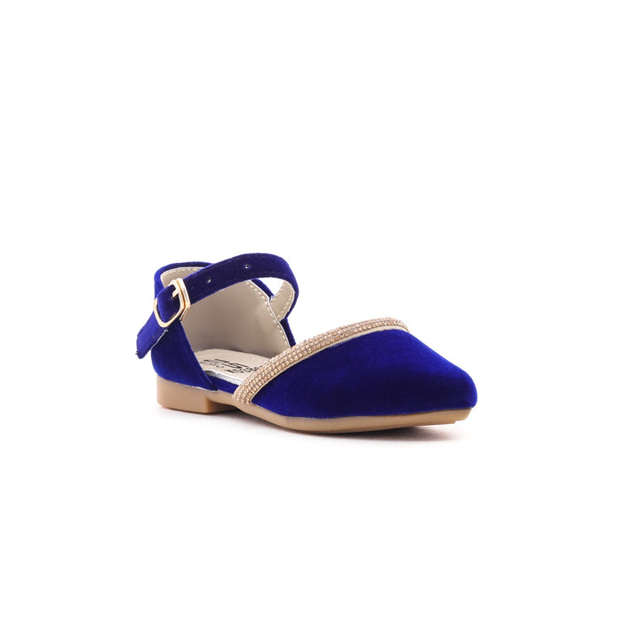 Girls Blue Fancy Pumps KD3863
