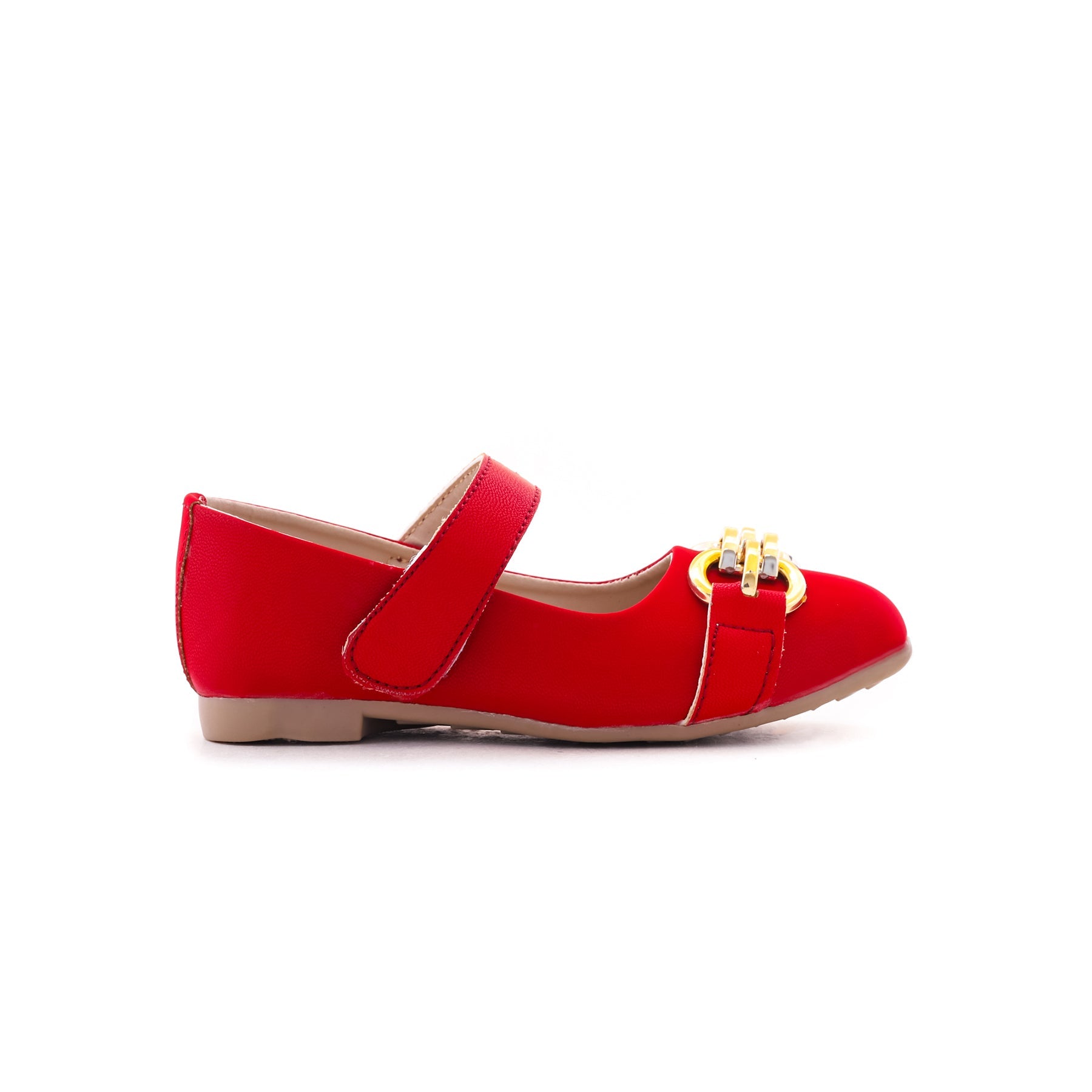 Girls Red Casual Pumps KD3883