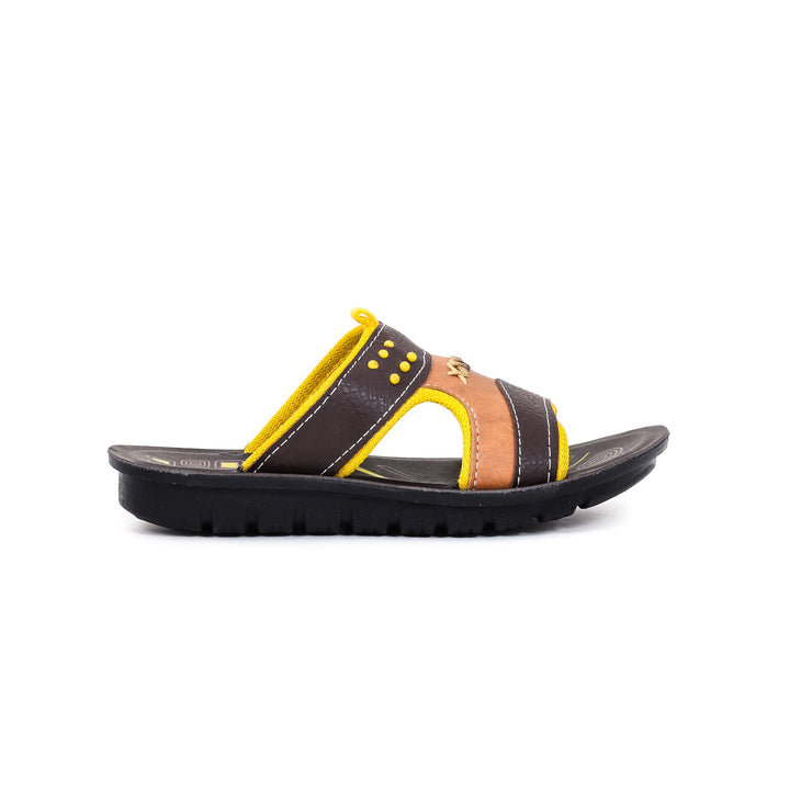 Boys Yellow Casual Slipper KD4636