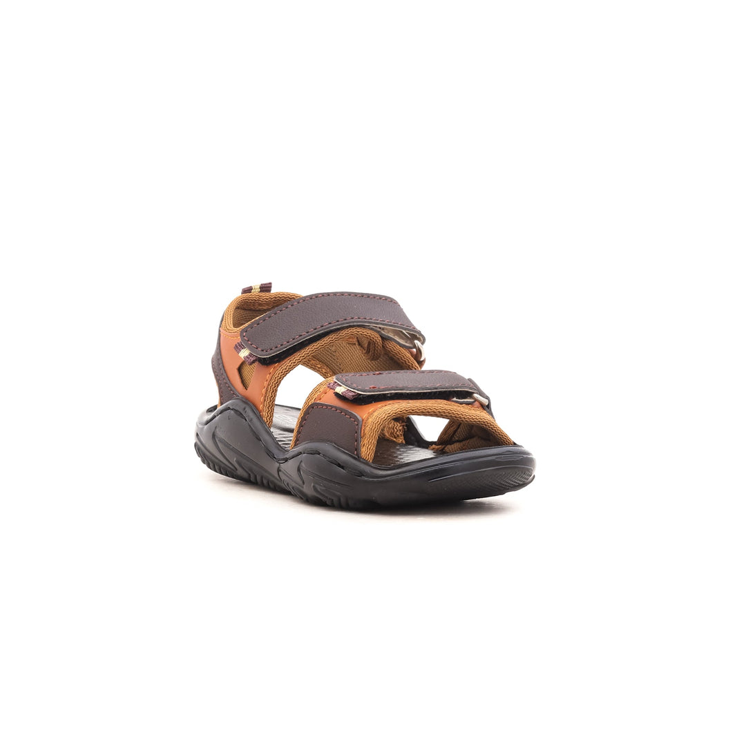 Boys Brown Formal Sandal KD4682