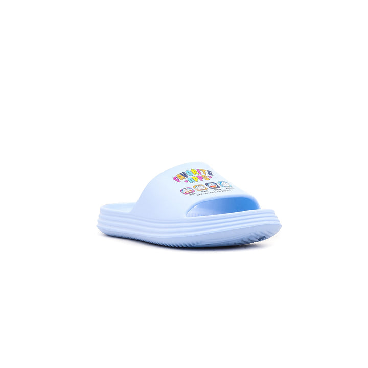 Girls Sky Blue Casual Slipper KD5162