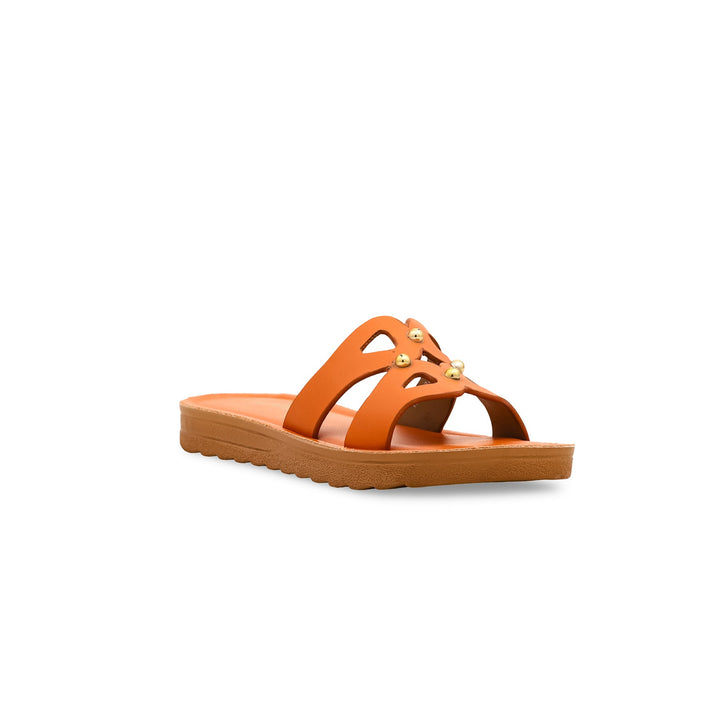 Girls Orange Casual Slipper KD5334