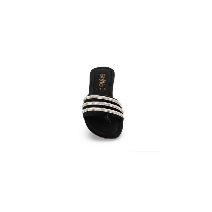 Girls Black Formal Slipper KD5410